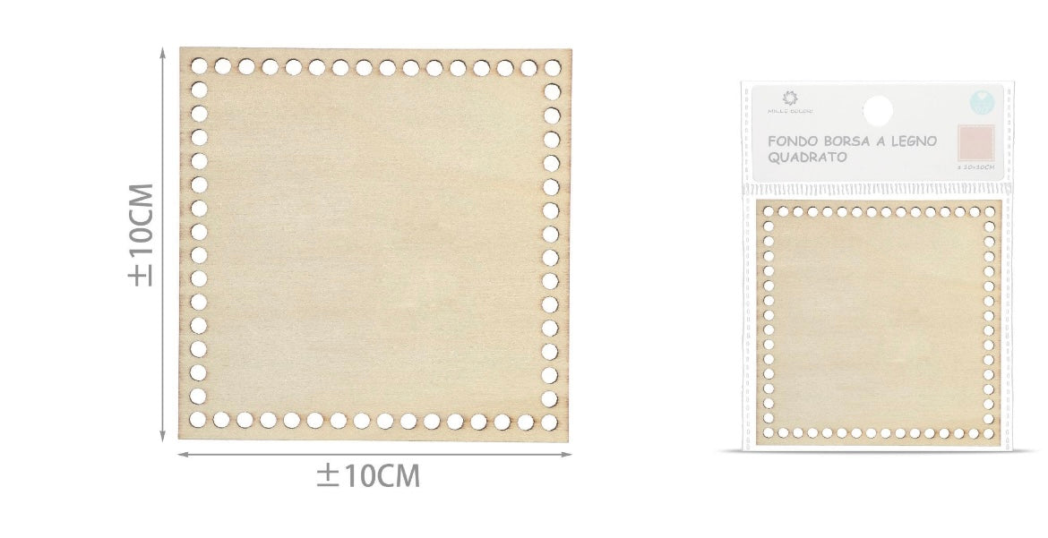 Base legno 10x10cm