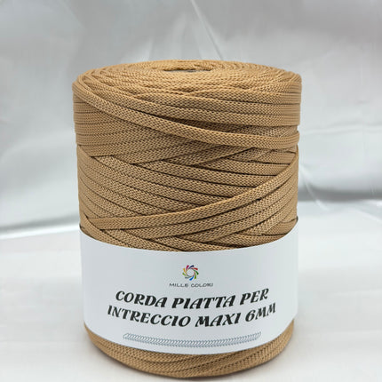Cordino piatto 6mm 500gr
