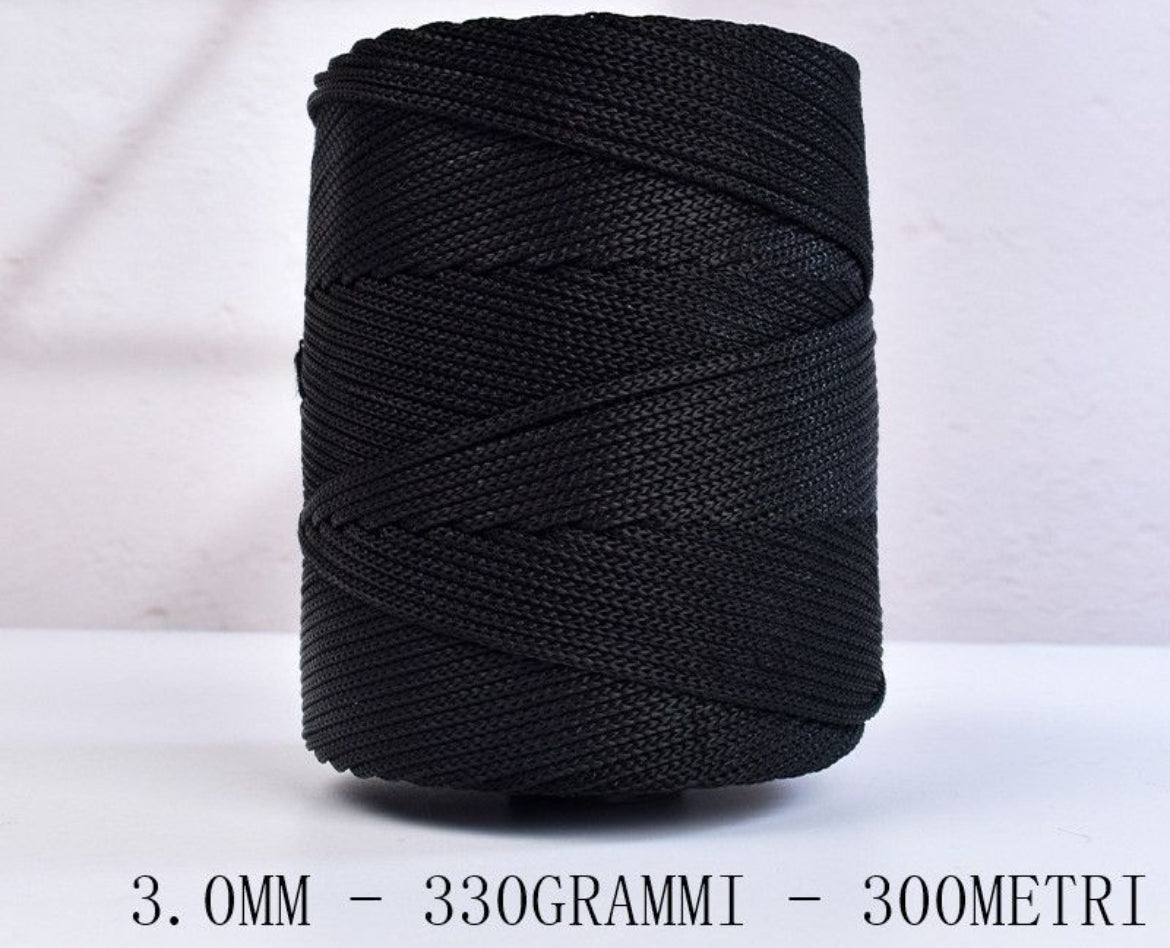 Cordino thai 3mm nero