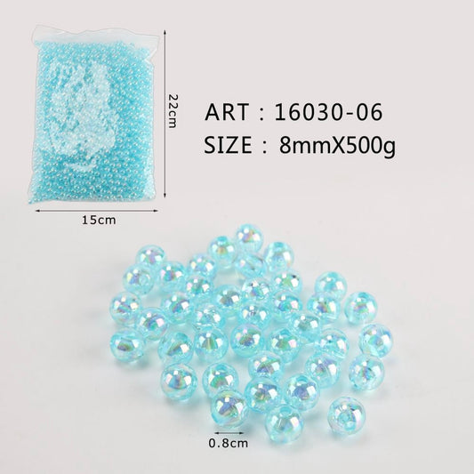Perline 500gr specchiate celeste