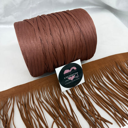 Frange CAMOSCIO 1metro+ cordino MAXI 6mm