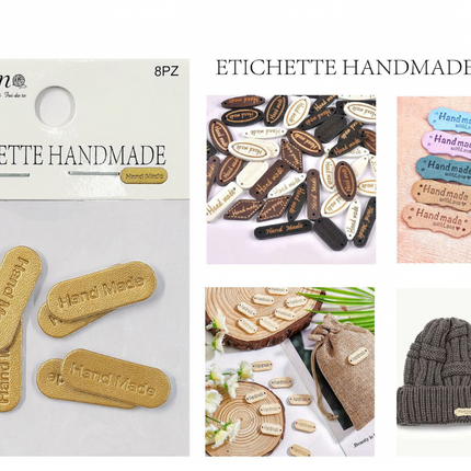 ETTICHETTE IN PELLE 8PZ