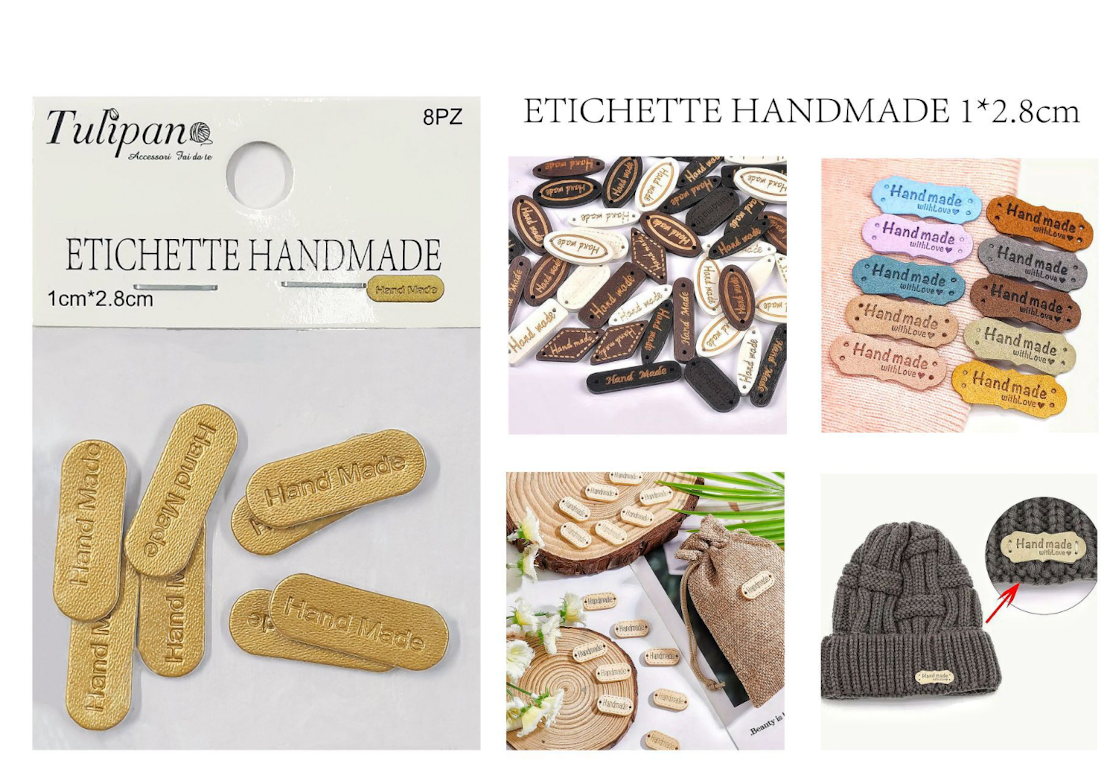 ETTICHETTE IN PELLE 8PZ