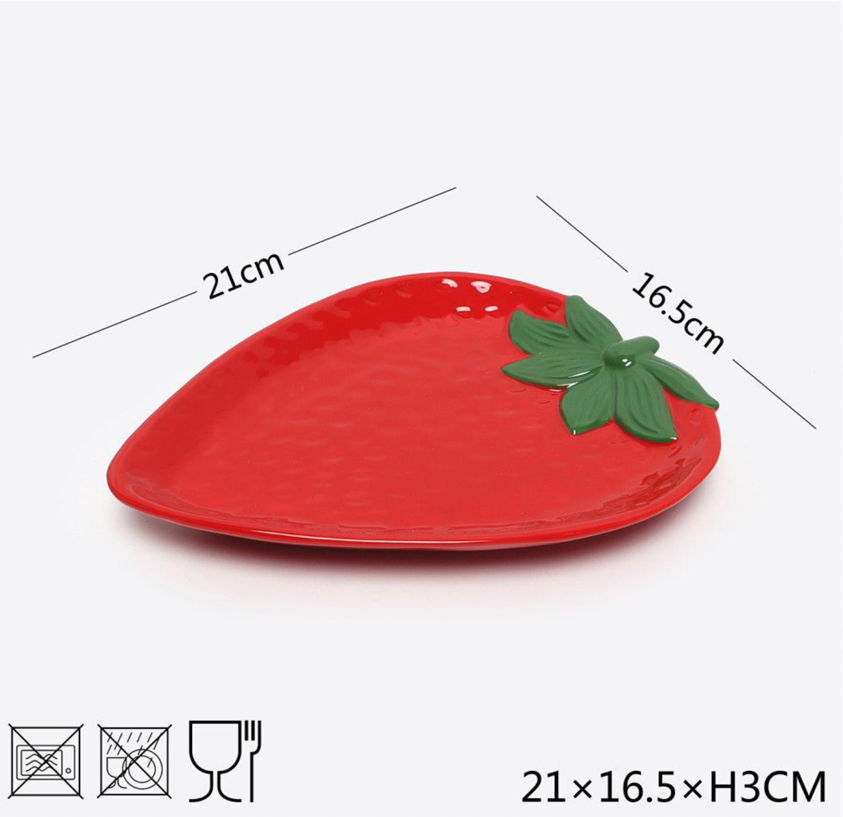 PIATTO CERAMICA FRAGOLA
