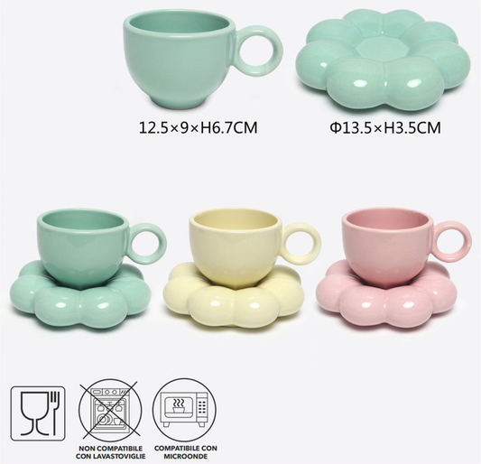 SET NUVOLA IN CERAMICA