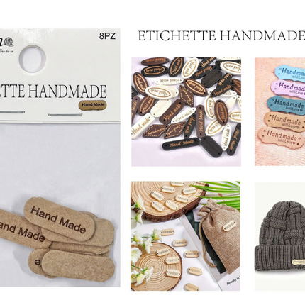 ETTICHETTE IN PELLE 8PZ