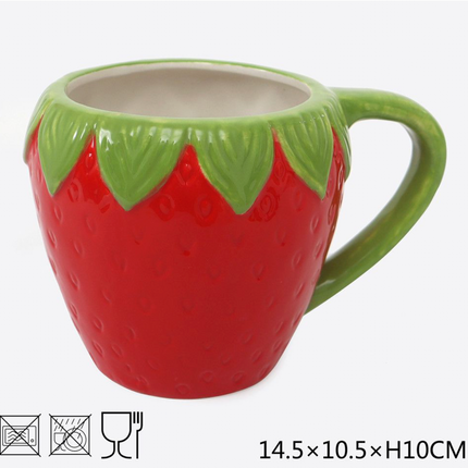 TAZZA CERAMICA FRAGOLA
