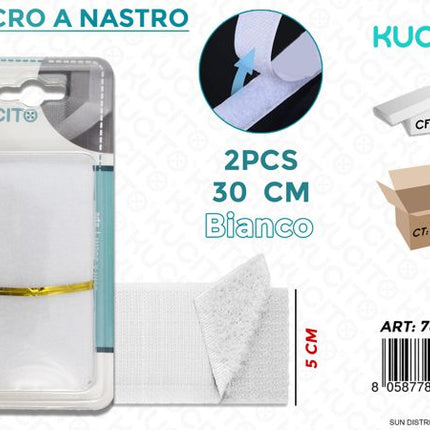 VELCRO A NASTRO 30CM 2PZ