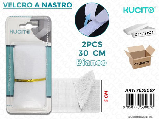 VELCRO A NASTRO 30CM 2PZ