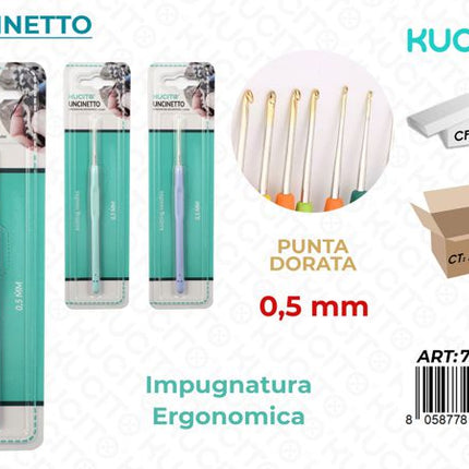 UNCINETTO PUNTA ORO 0.5MM