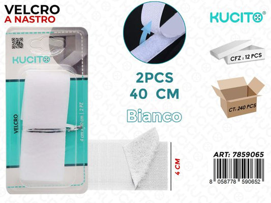 VELCRO A NASTRO 40CM 2PZ