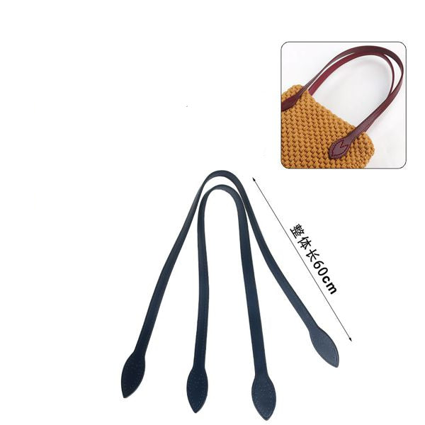 MANICI PELLE BLU 60CM