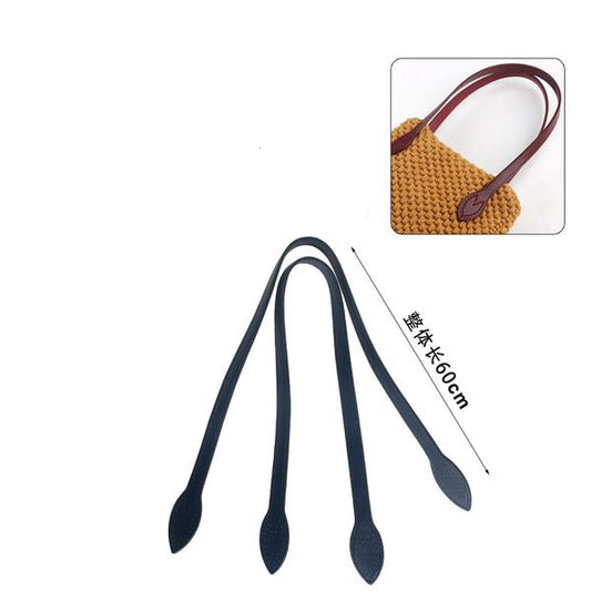 MANICI PELLE BLU 60CM