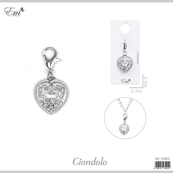 CIONDOLO CUORE VINTAGE