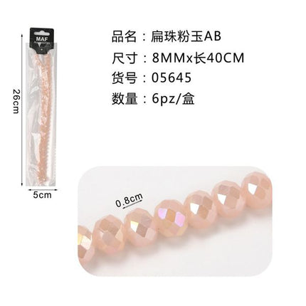 PERLINE CRISTALIZZATI DOPPIA SCINTILLA 8MM