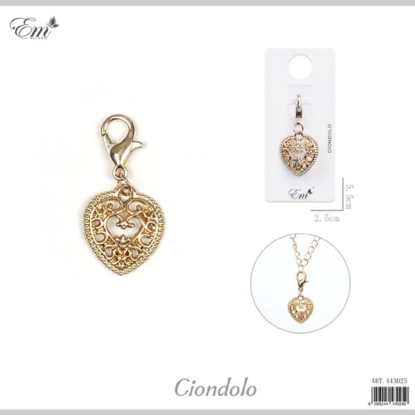 CIONDOLO CUORE VINTAGE