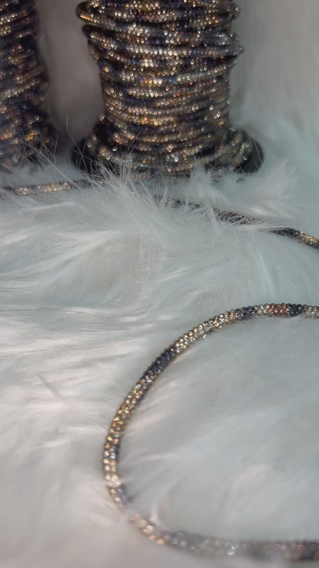 Cordino strass maculato 50mt